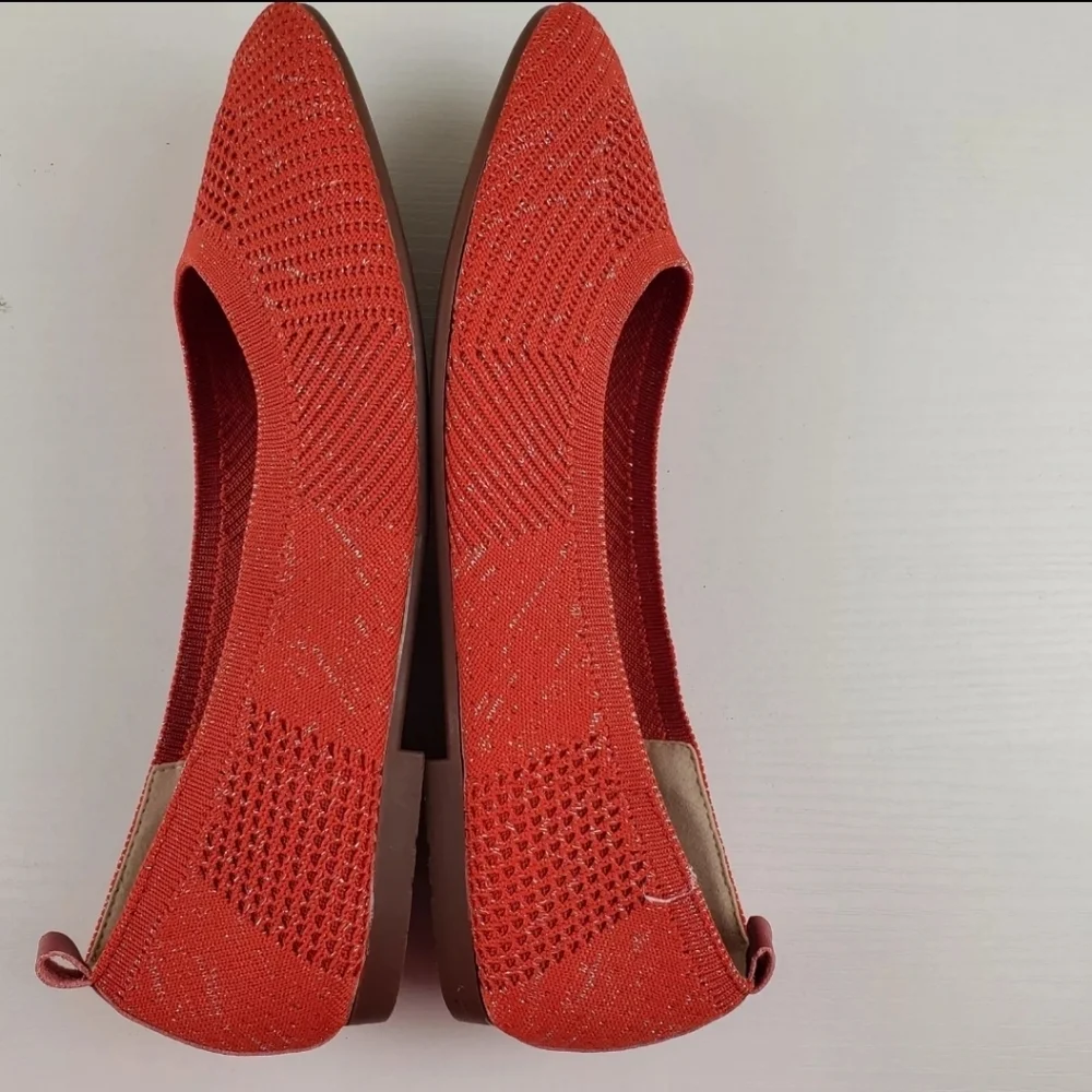 Women's‎ Red Dasti Flats Size 9 EUC